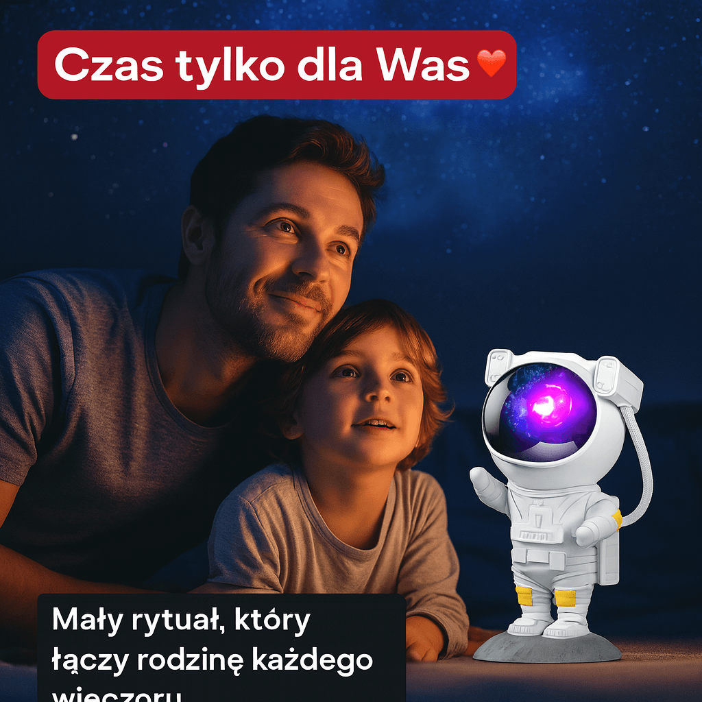Kosmiczna Lampka Snów 🌌
Magiczne światło, które zamienia noc w spokój i sen.